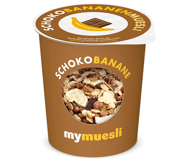 Schoko-Müsli mit Bananenships.